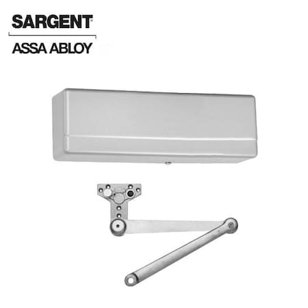 Sargent 281 Series Surface Mechanical Closer Heavy Duty Parallel Arm with Positive Stop Sprayed Aluminum Ena SRG-281-PS-EN